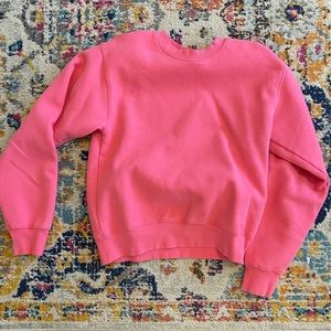 Aritzia cozy fleece perfect crewneck (size small)